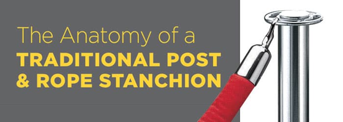 The Anatomy of a Traditional Post & Rope Stanchion [Infographic]