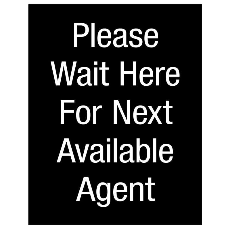 Please Wait Here For Next Available Agent