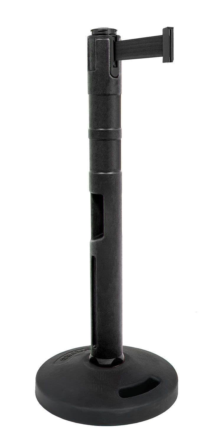 Tempest Plastic Outdoor Stanchion - Recycled Rubber - BK - Black - BK - Black