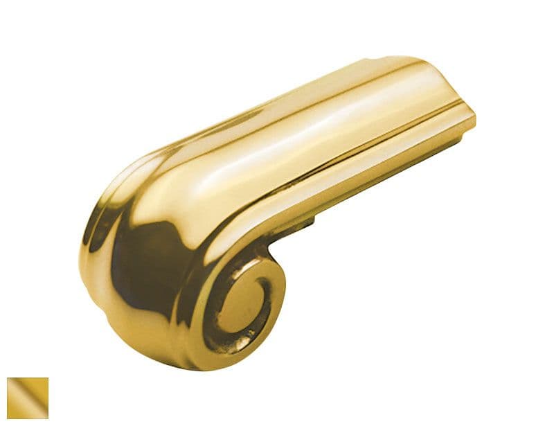 Cap Rail Scroll End