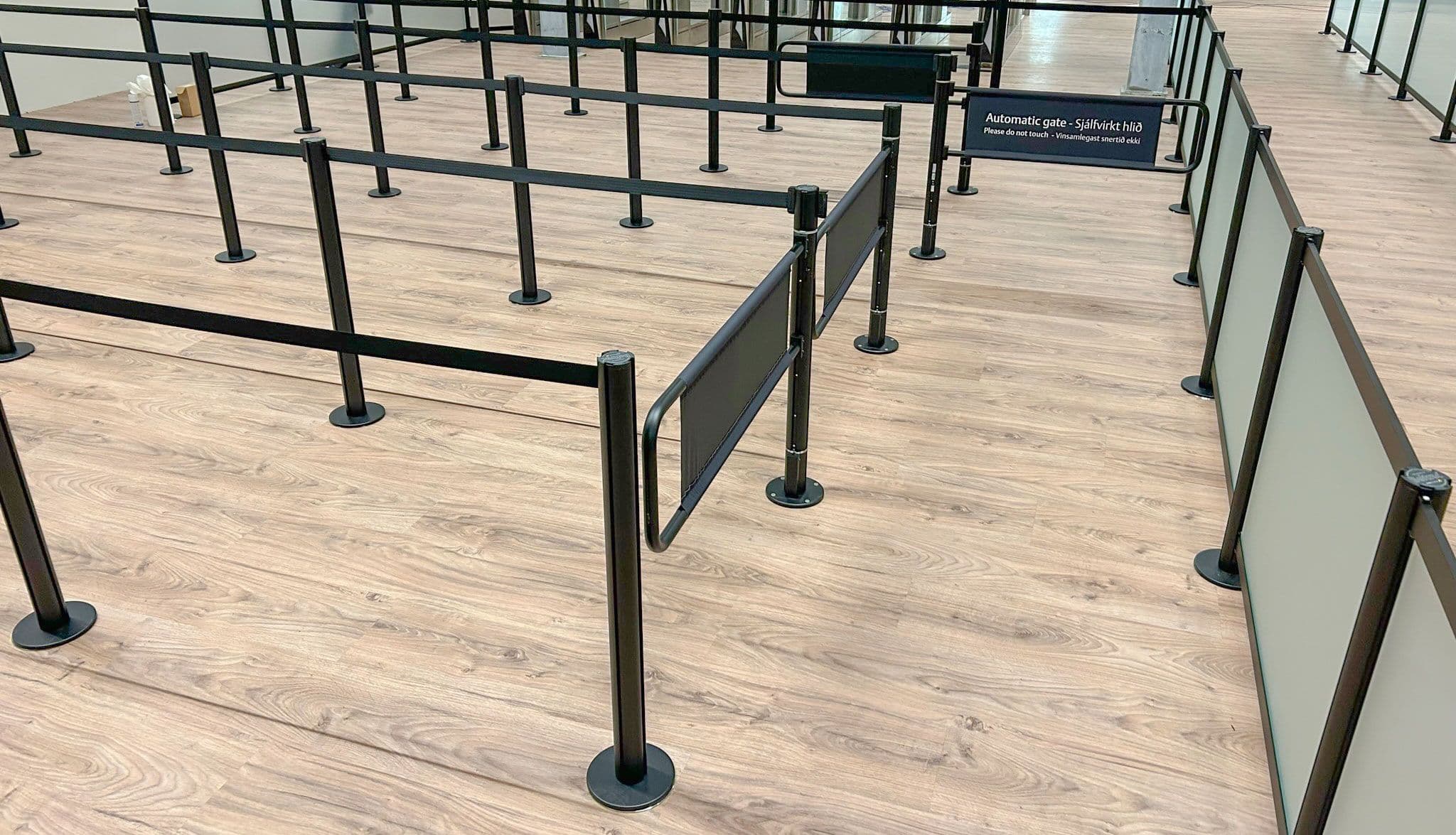 Smart gates at Keflavik Airport, Iceland