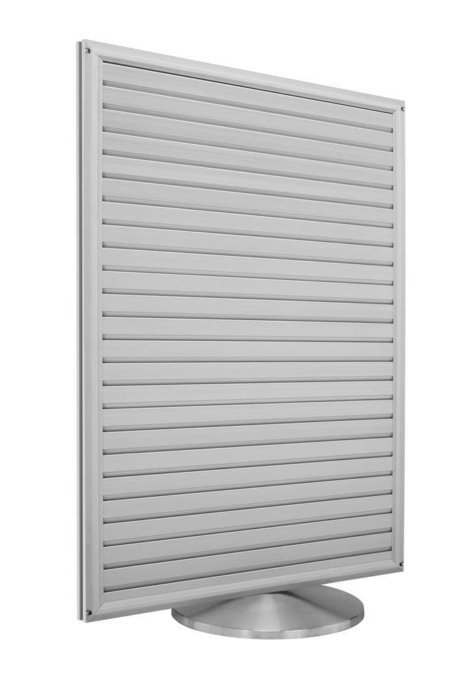 Slatwall Endcap on a Beltrac Partition Post