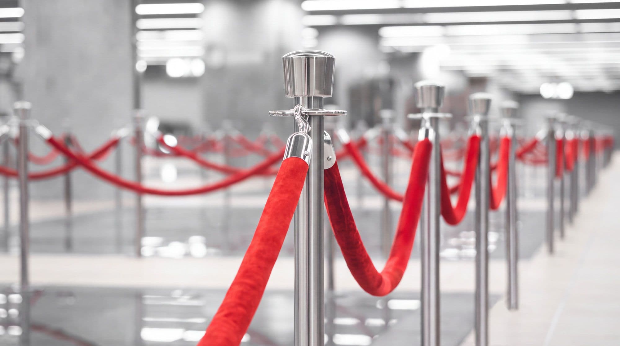 Post and rope stanchions for the public sector