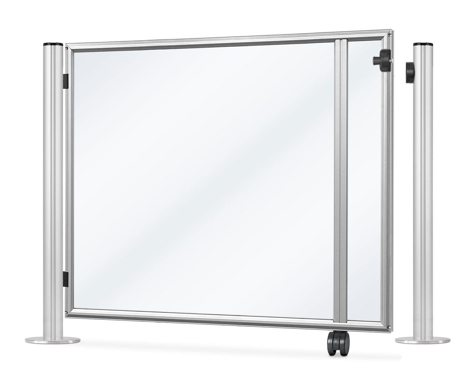 Single egress gate with latch for post & panel barriers