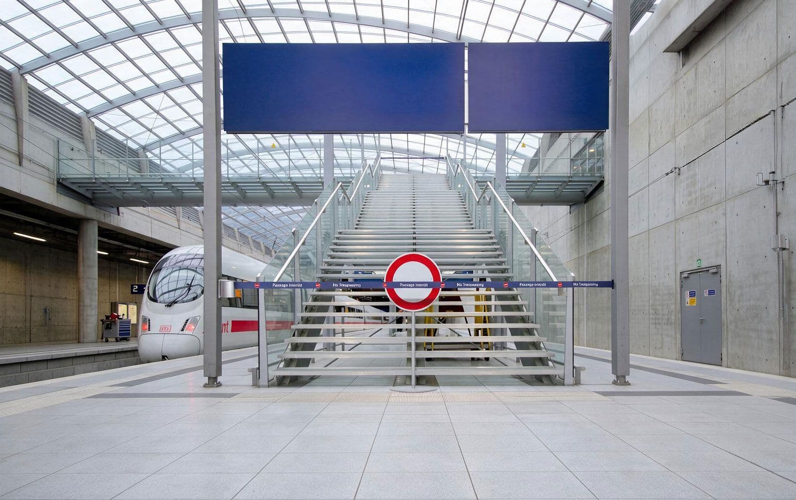 JetTrac Wallmount blocking access to stairs