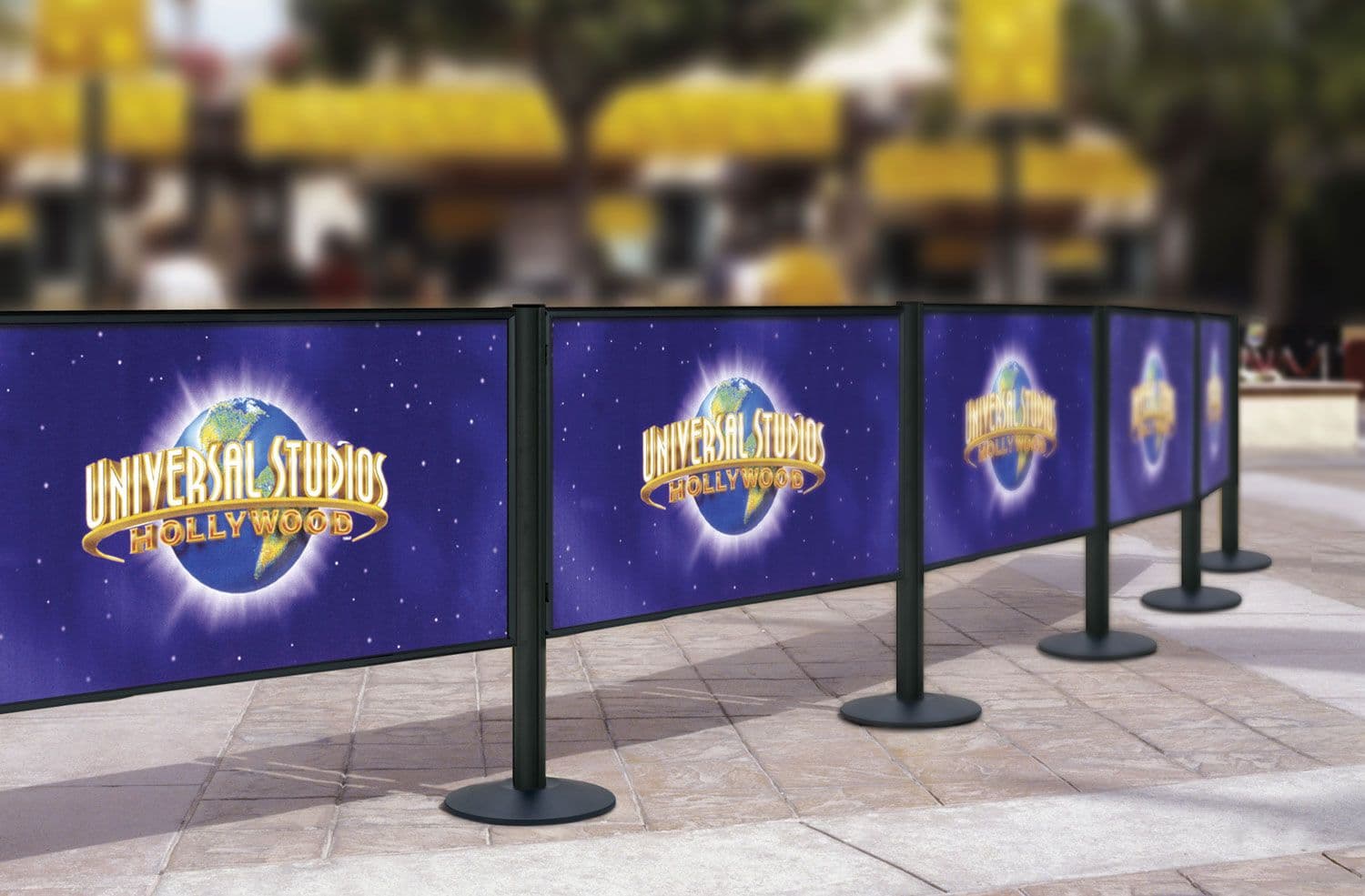 Post and Panel Brriers at Universal Studios, Hollywood