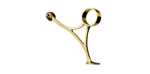 Bar railing brackets, foot rail bracket