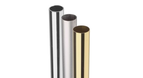 Railing tubingin brass and stainless steel