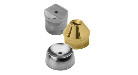 Universal connector fitting for railing systems