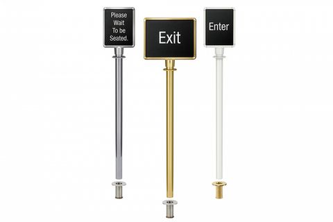 removeable traditional sign stands